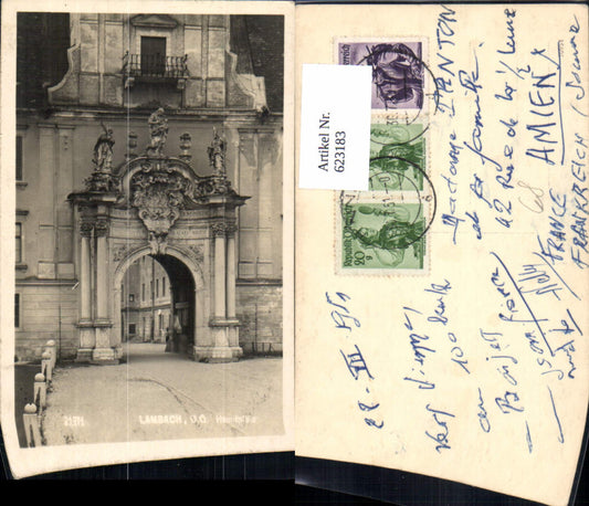 623183,Foto Ak Lambach Hauptpforte Stift