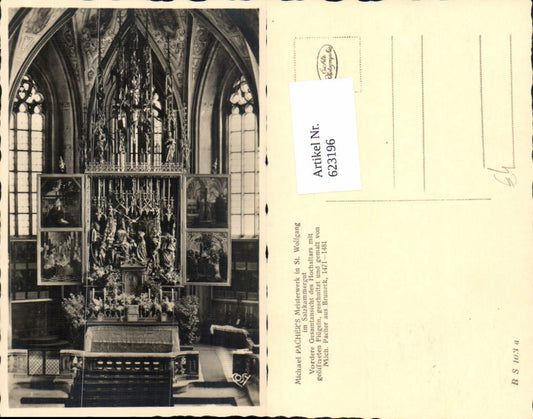 623196,Foto Ak St Wolfgang i. Salzkammergut Kirche Pacher Altar