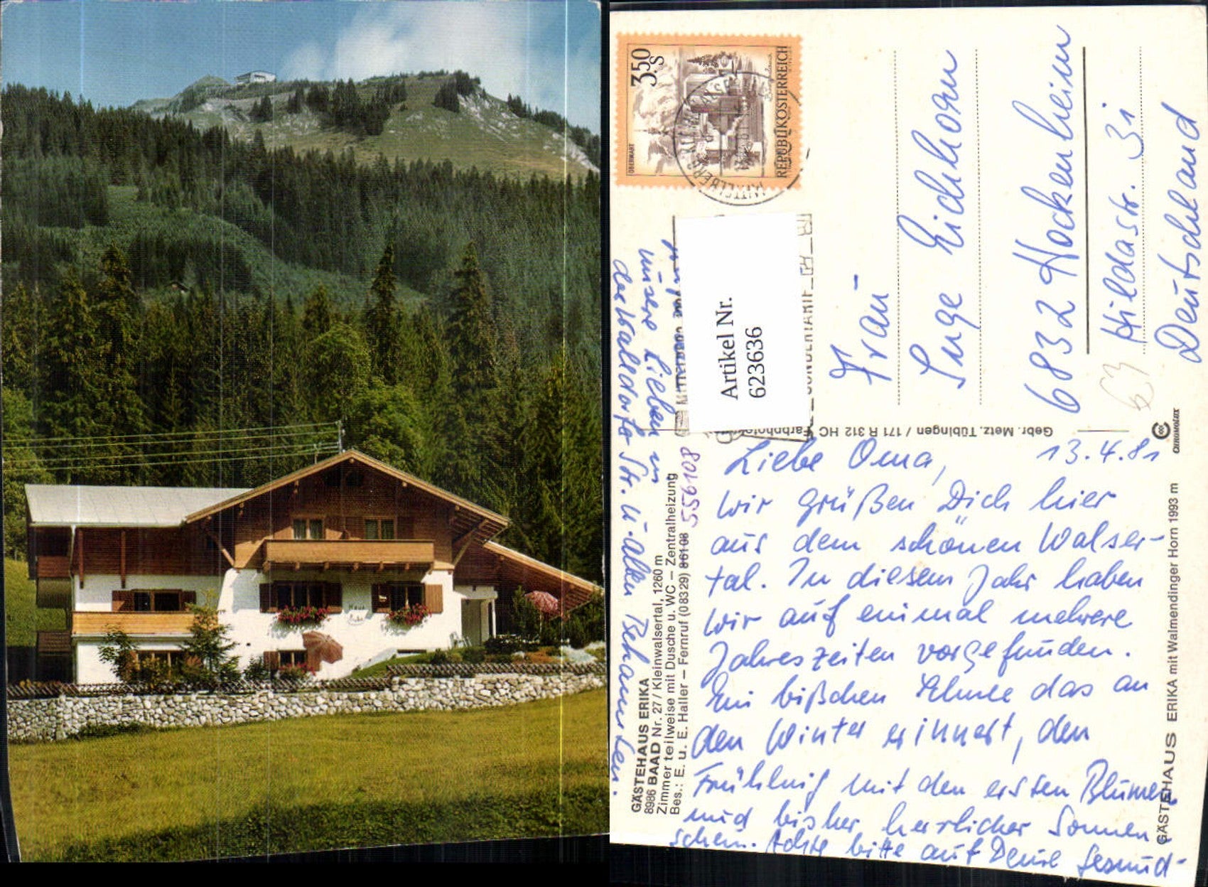 Alte Ansichtskarte – Old Postcard