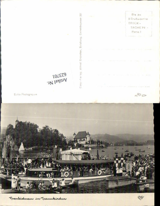 623701,Traunkirchen am Traunsee Fronleichnahm Prozession Boot Sonnstein pub Cosy