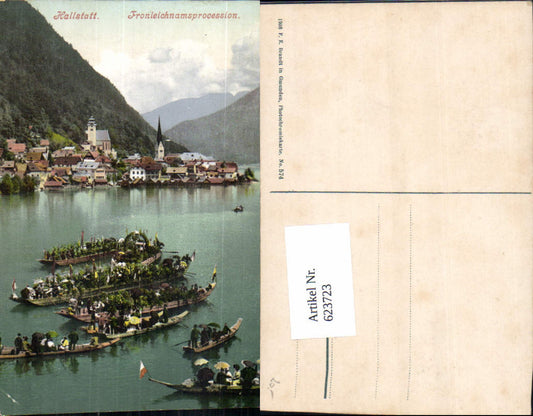 623723,Hallstatt Fronleichnamsprozession am Hallstättersee pub Brandt 574