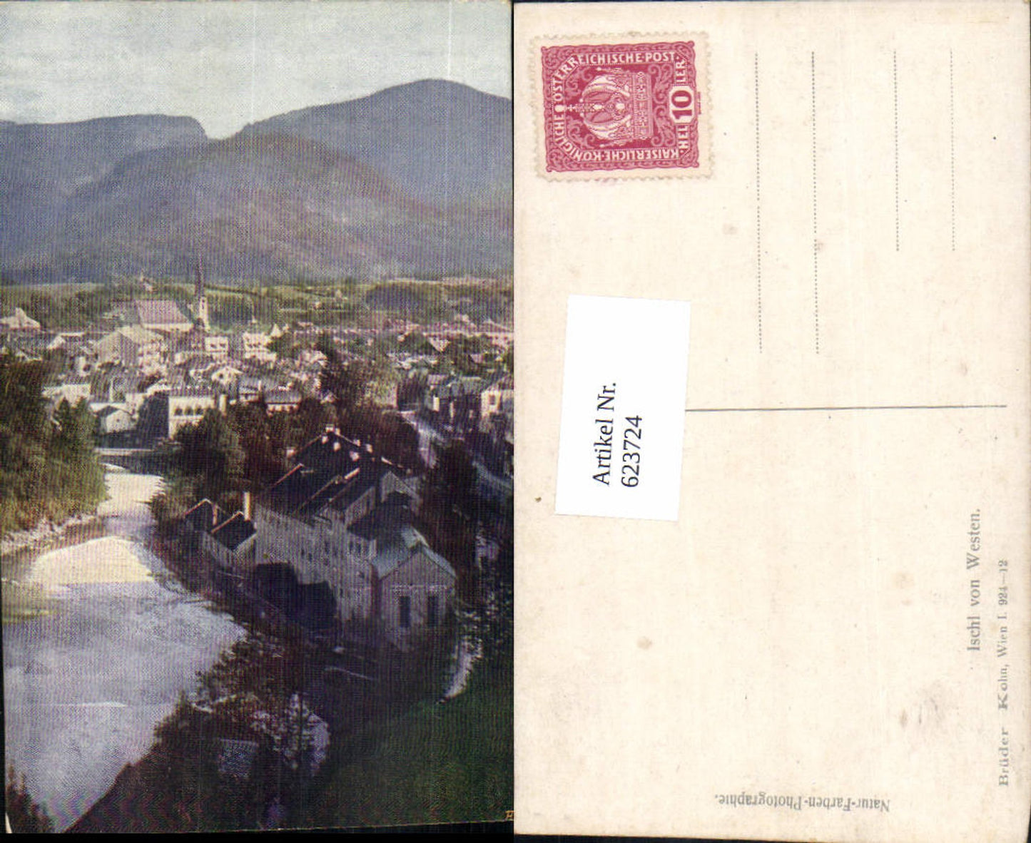 623724,Ischl von Westen pub B.K.W.I. 924-12