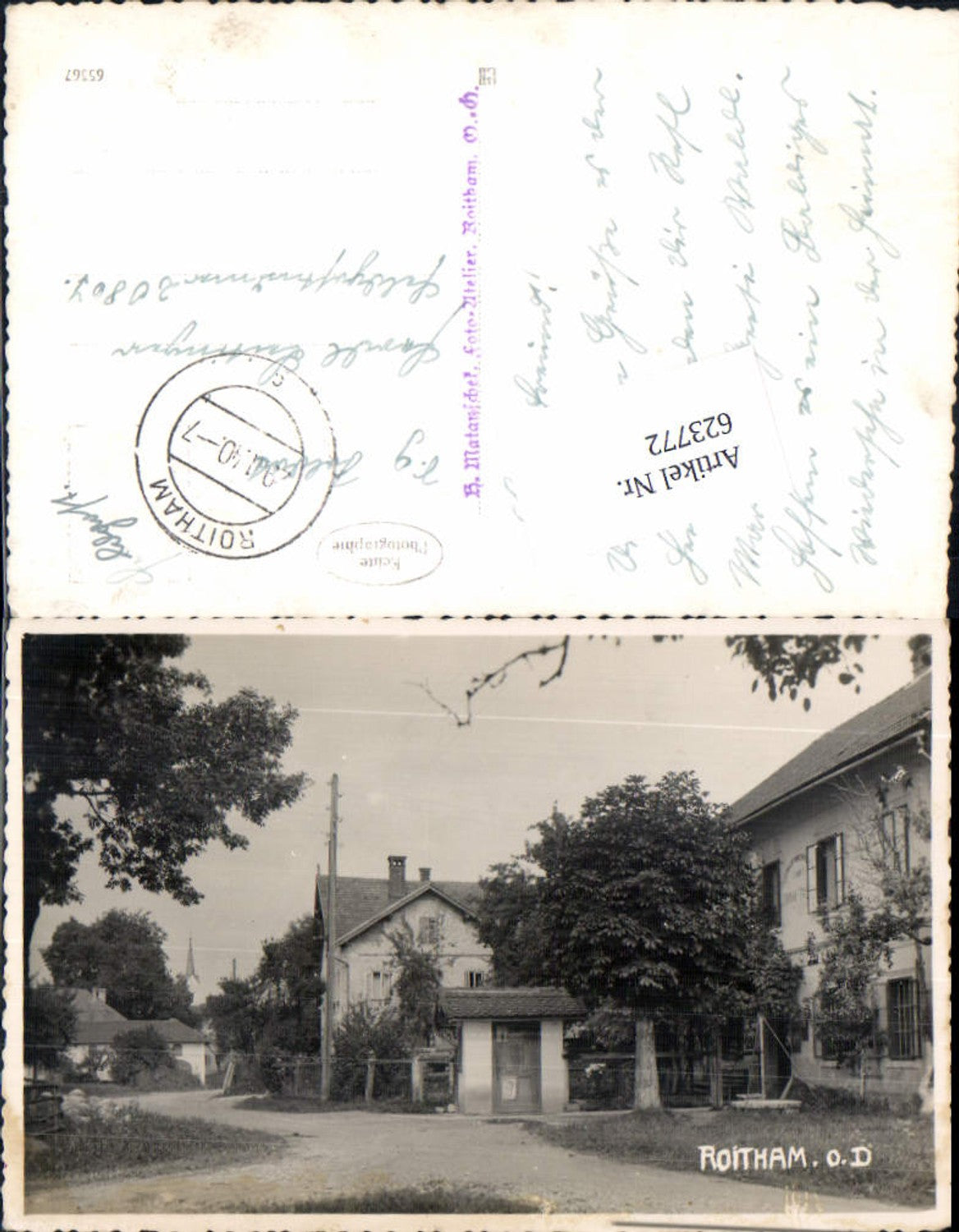 623772,Roitham bei Gmunden Salzkammergut Partie im Ort Feldpost FP Nr.20867