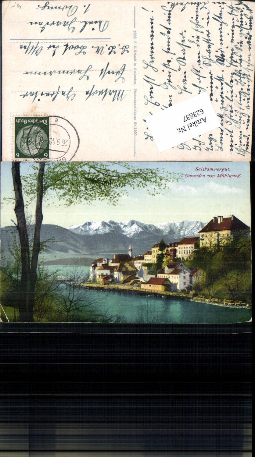 623837,Gmunden am Traunsee von Mühlzwang pub Brandt 1100