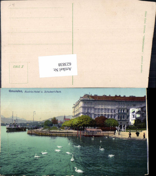 623838,Gmunden am Traunsee Austria Hotel Schubert Park pub Zieher Z 2162