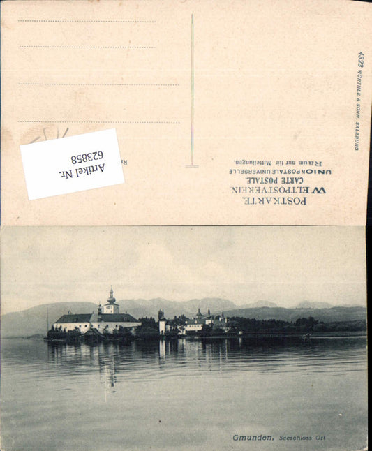 623858,Gmunden am Traunsee Seeschloss Ort Orth pub Würthle & Sohn 4323