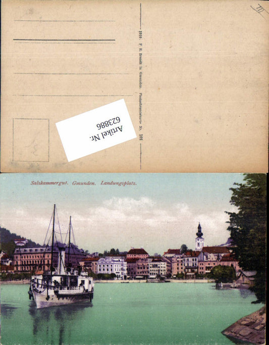 623886,Gmunden am Traunsee Landungsplatz Dampfer pub Brandt 101
