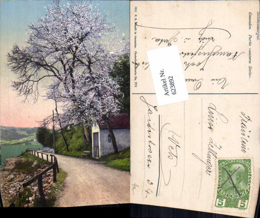 623892,Gmunden am Traunsee Partie unterm Stein pub Brandt 974