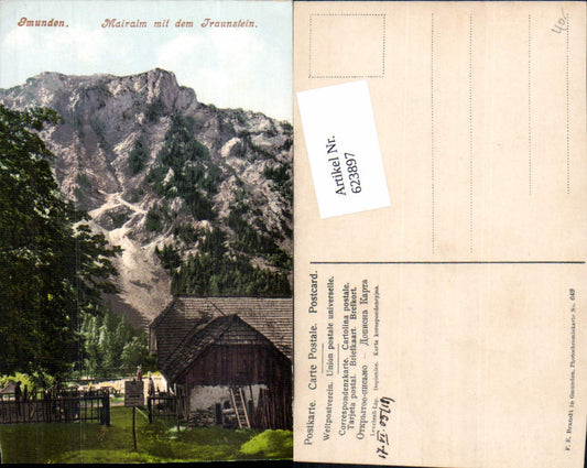 623897,Gmunden am Traunsee Mairalm m. Traunstein pub Brandt 649