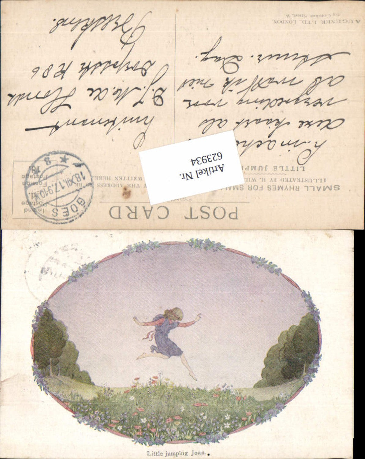 623934, Artist AK Hildegard Willebeek Le Mair Children Little Jumping Joan