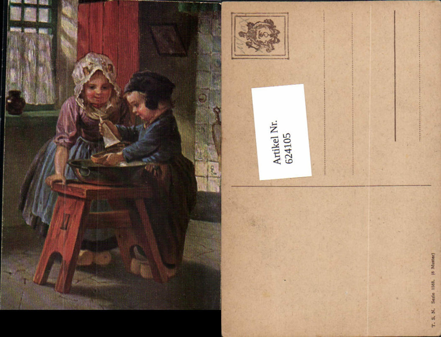624105,Künstler AK Kinder Holland Holländische Trachten pub Theo Stroefer 1563