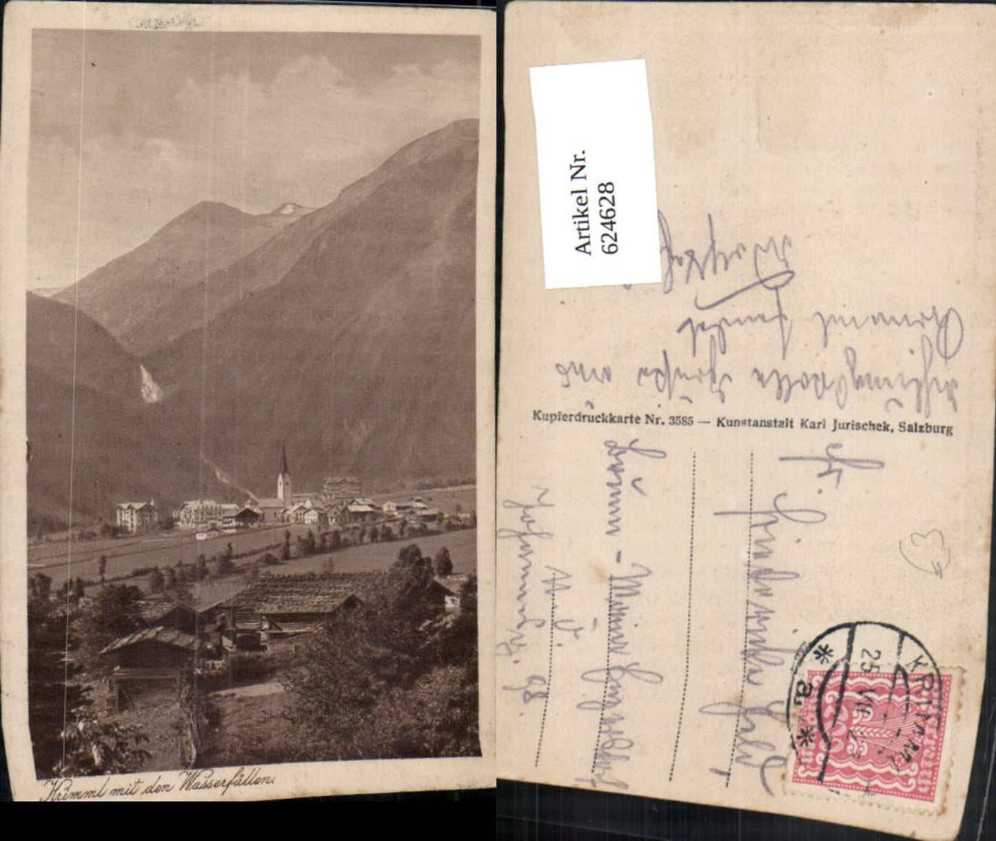 624628,Krimml m. d. Wasserfällen Wasserfall