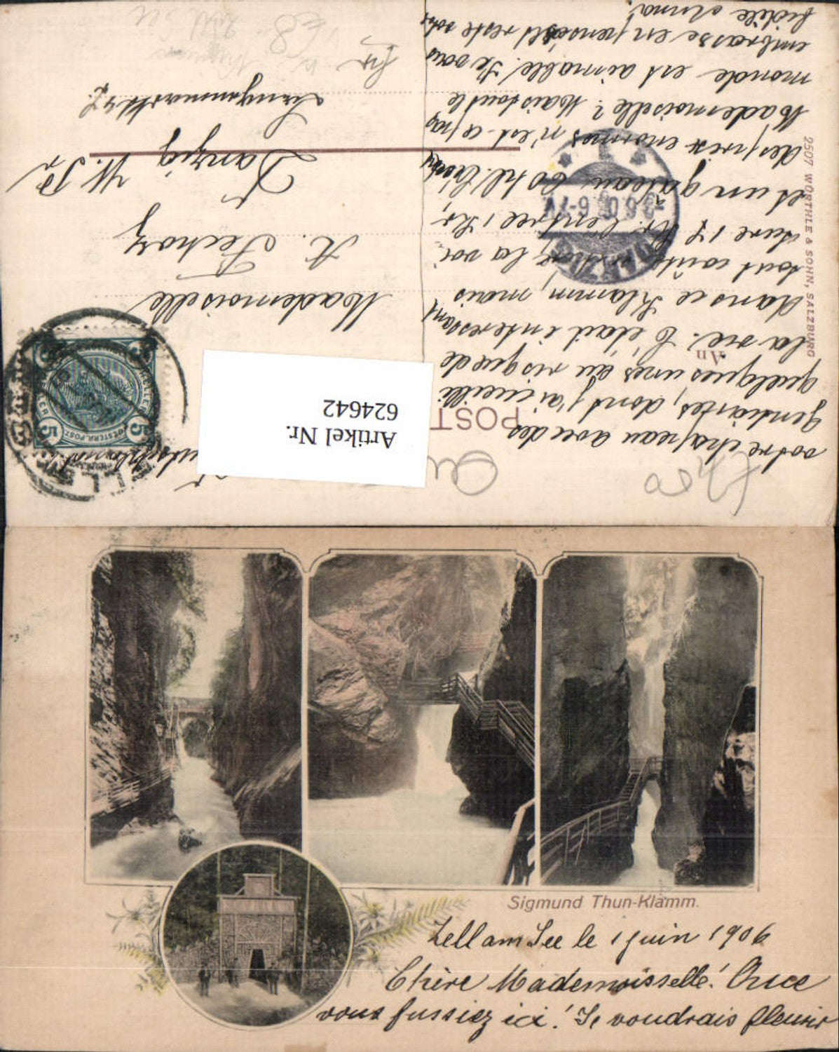 624642,Mehrbild Ak Kaprun Sigmund Thun Klamm pub Würthle Sohn 2507