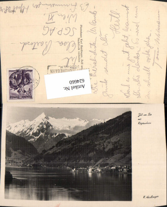 624660,Foto Ak Zell a. See m. Kitzsteinhorn