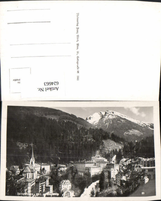 624663,Foto Ak Bad Gastein Ansicht