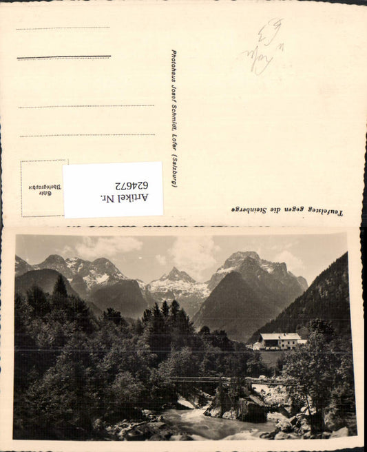 624672,Foto Ak Teufelsteg geg. d. Steinberge Lofer