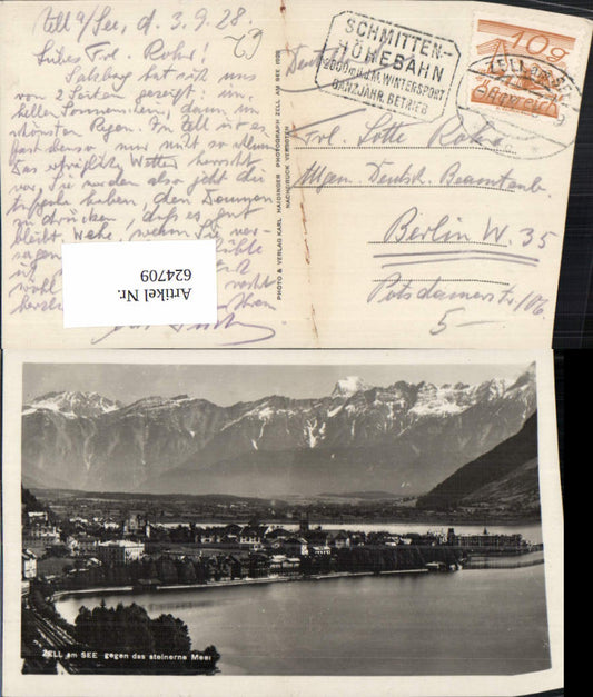 624709,Foto Ak Zell a. See geg. d. Steinerne Meer