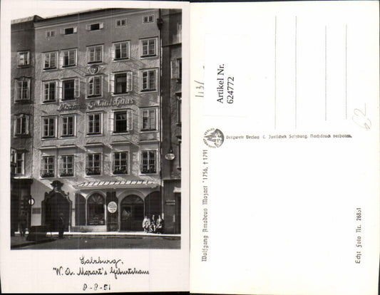 624772, Photo Ak Salzburg WA Mozart Birthplace