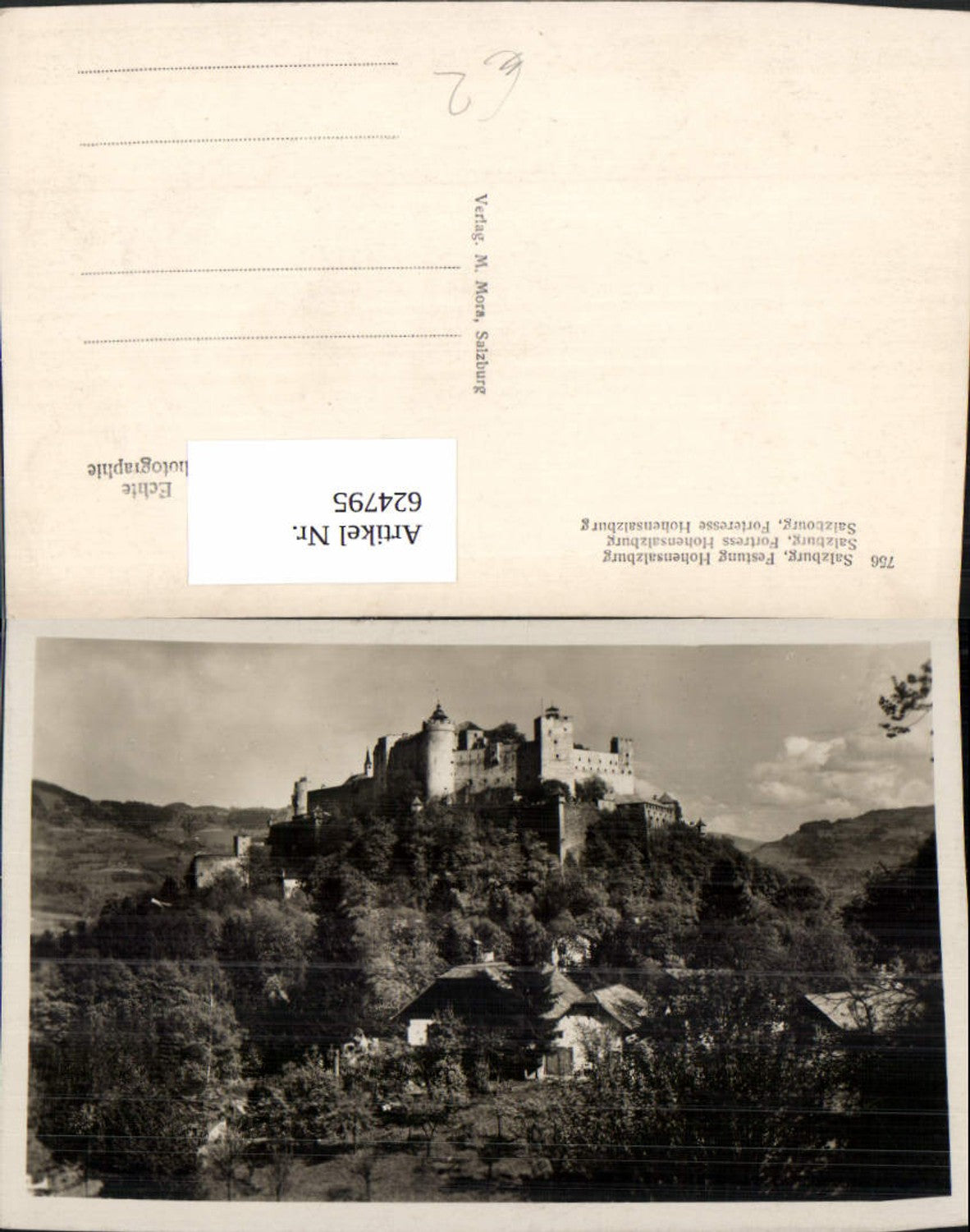 624795, Photo Ak Salzburg Hohensalzburg Fortress