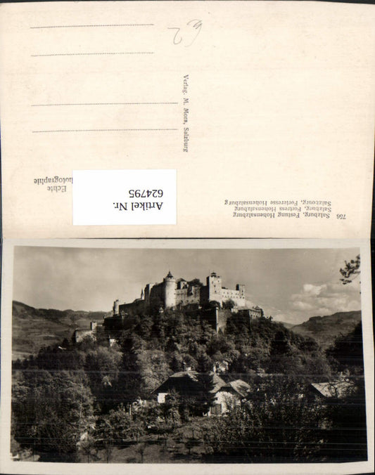 624795, Photo Ak Salzburg Hohensalzburg Fortress