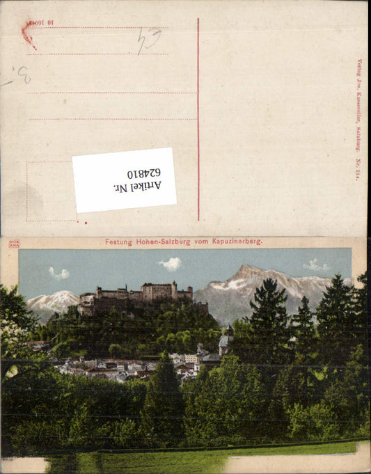 624810, Salzburg Hohensalzburg Fortress from Kapuzinerberg