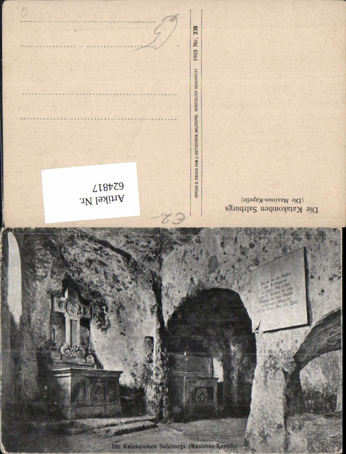 624817, Salzburg Catacombs Maximus Chapel Crypt Grave