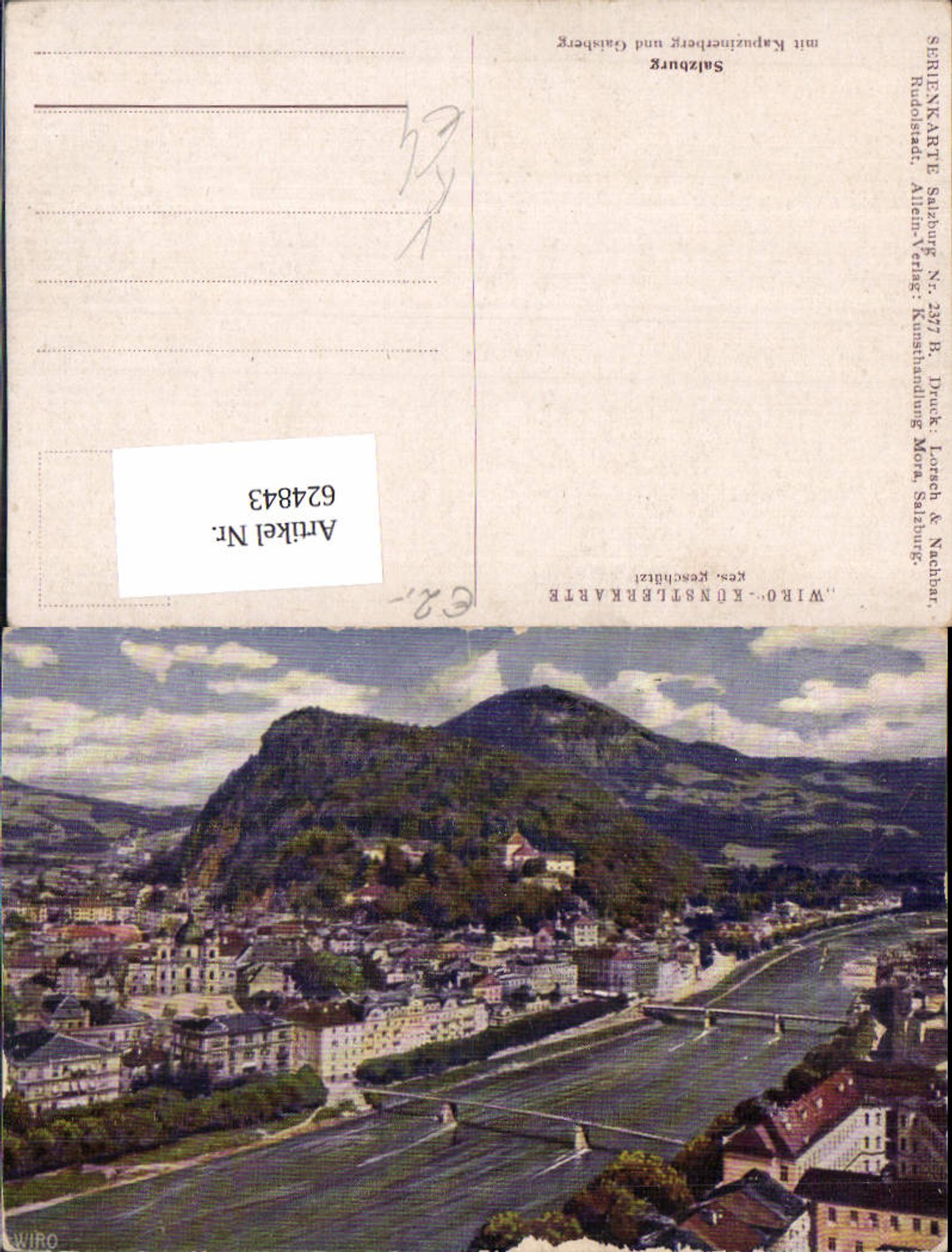 624843, Artists Academy Salzburg with Kapuzinerberg and Gaisberg pub Wiro 2377B
