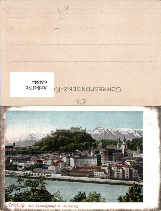 624844, Salzburg with Tännengebirge and Untersberg
