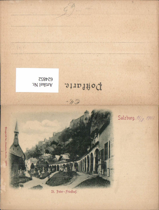 624852, Salzburg St. Peter Cemetery 1902