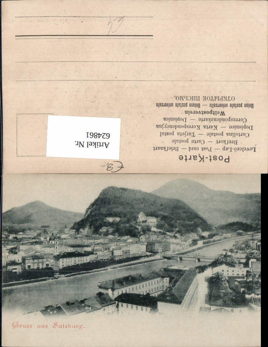 624861, Lithograph Salzburg View
