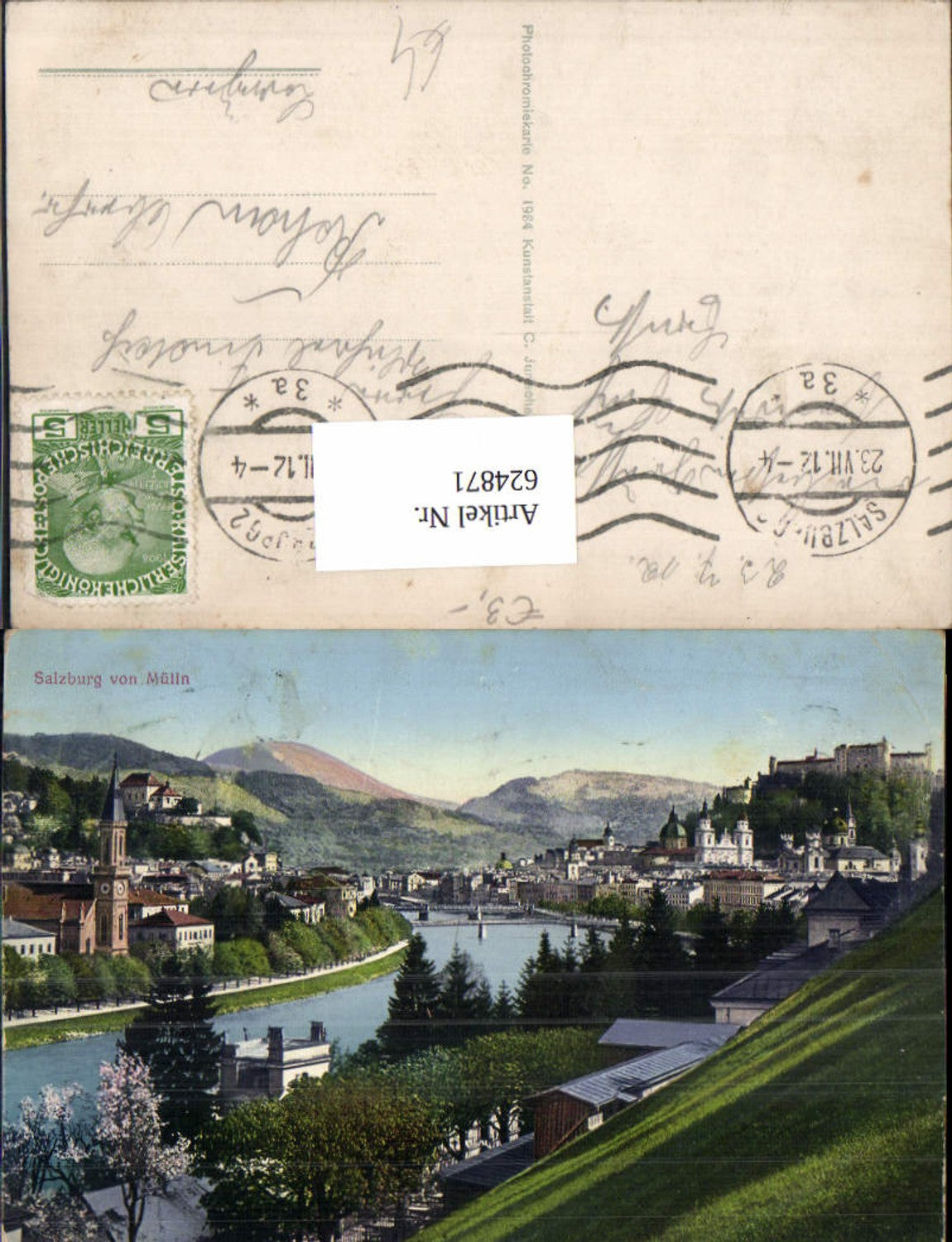 624871, Salzburg seen from Mülln