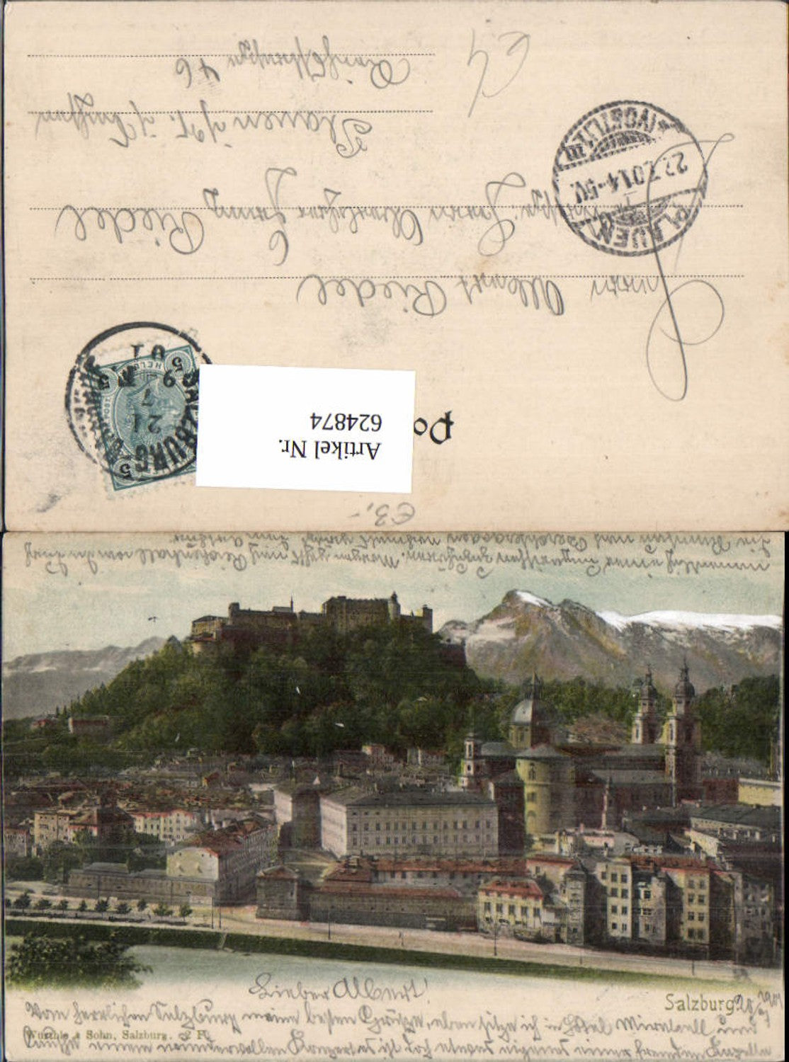 624874, Salzburg view with Hohensalzburg Fortress