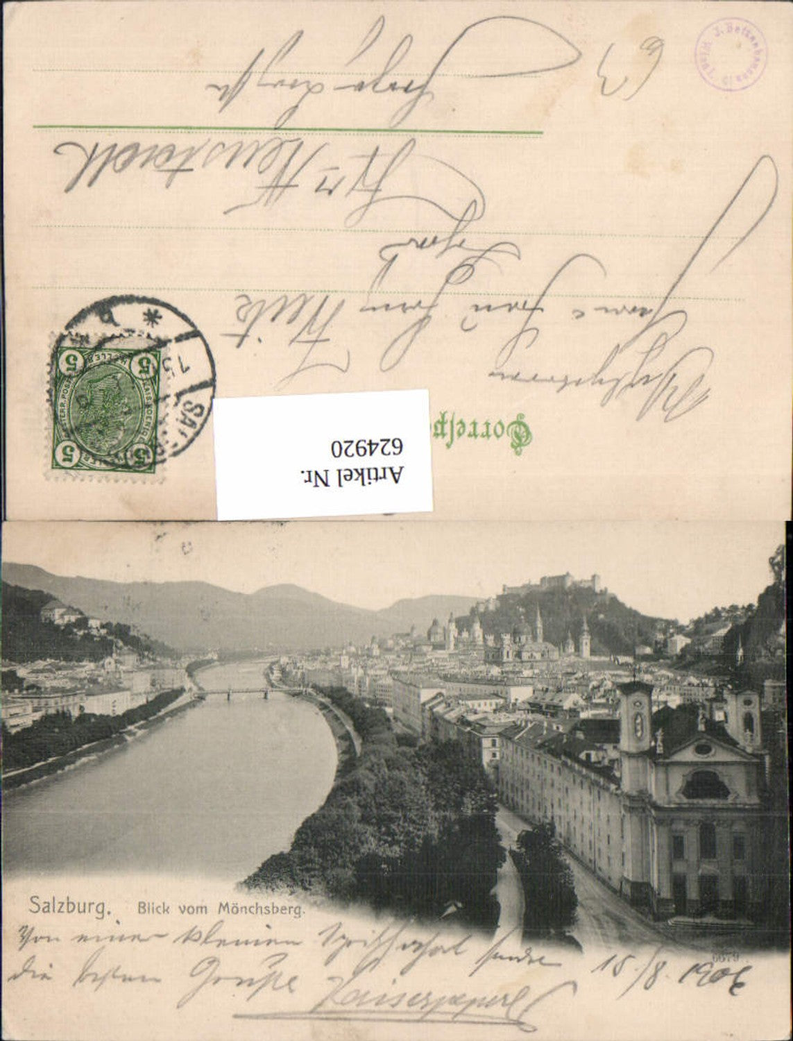 624920, Salzburg view from Mönchsberg