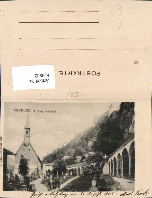624932, Salzburg St. Peter Cemetery Catacombs pub G. Baldi 184