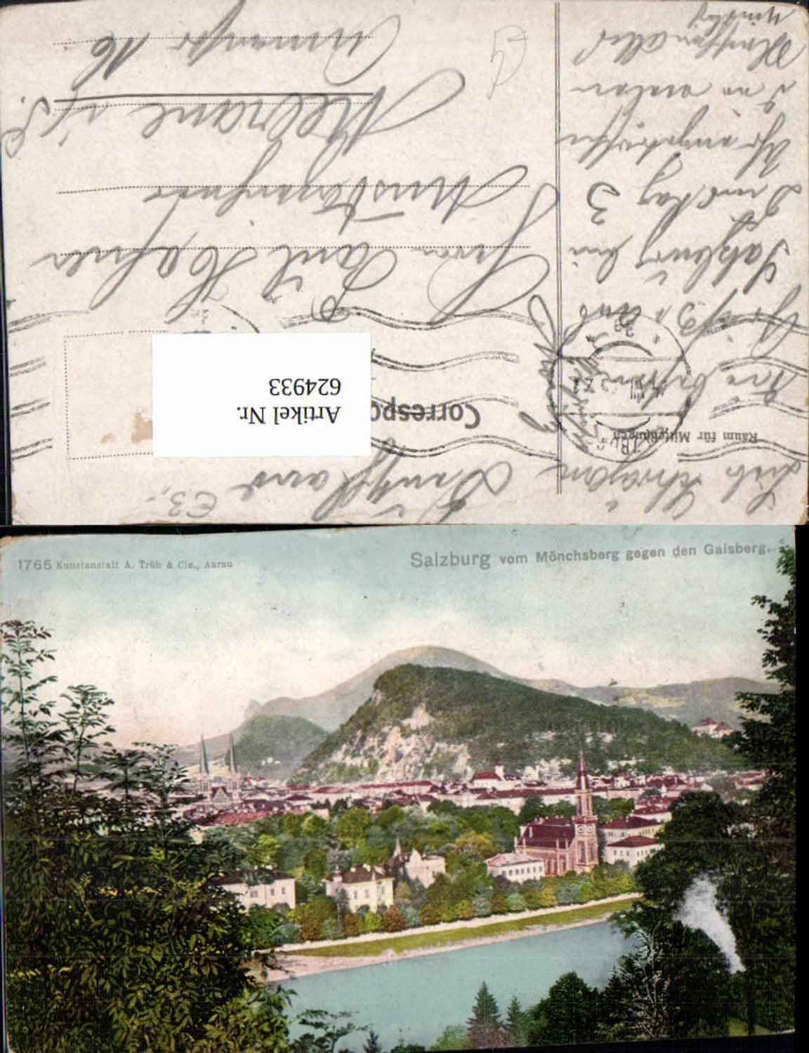 624933, Salzburg from Mönchsberg towards the Gaisberg