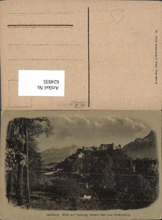 624935, Salzburg View of Hohen Göll Fortress and Untersberg