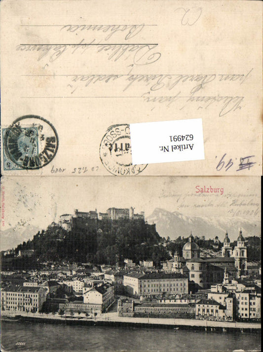624991, Salzburg view with Hohensalzburg Fortress
