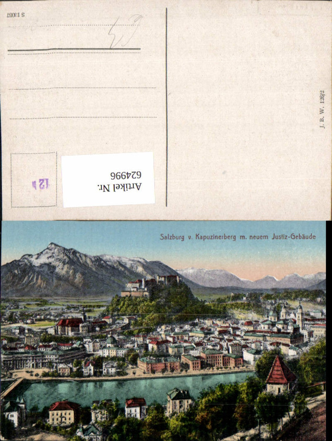 624996, Salzburg from Kapuzinerberg with New Justice Building