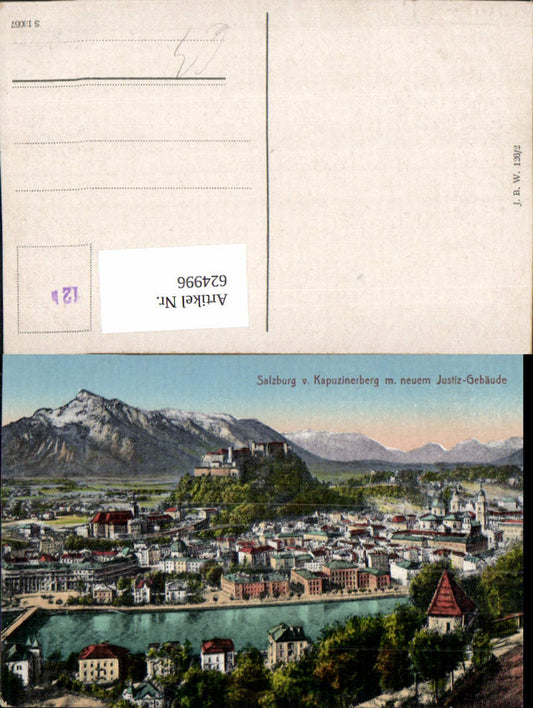 624996, Salzburg from Kapuzinerberg with New Justice Building