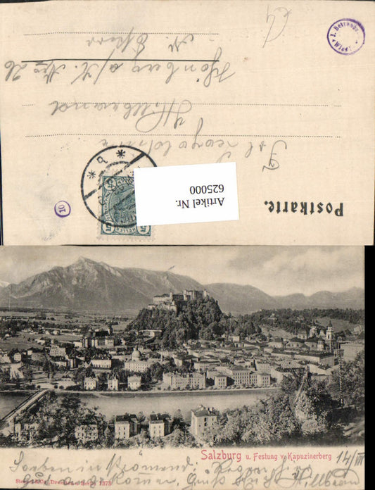 625000, Salzburg and fortress of Kapuzinerberg