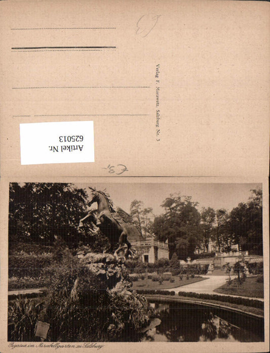 625013, Salzburg Mirabell Gardens Pegasus Fountain