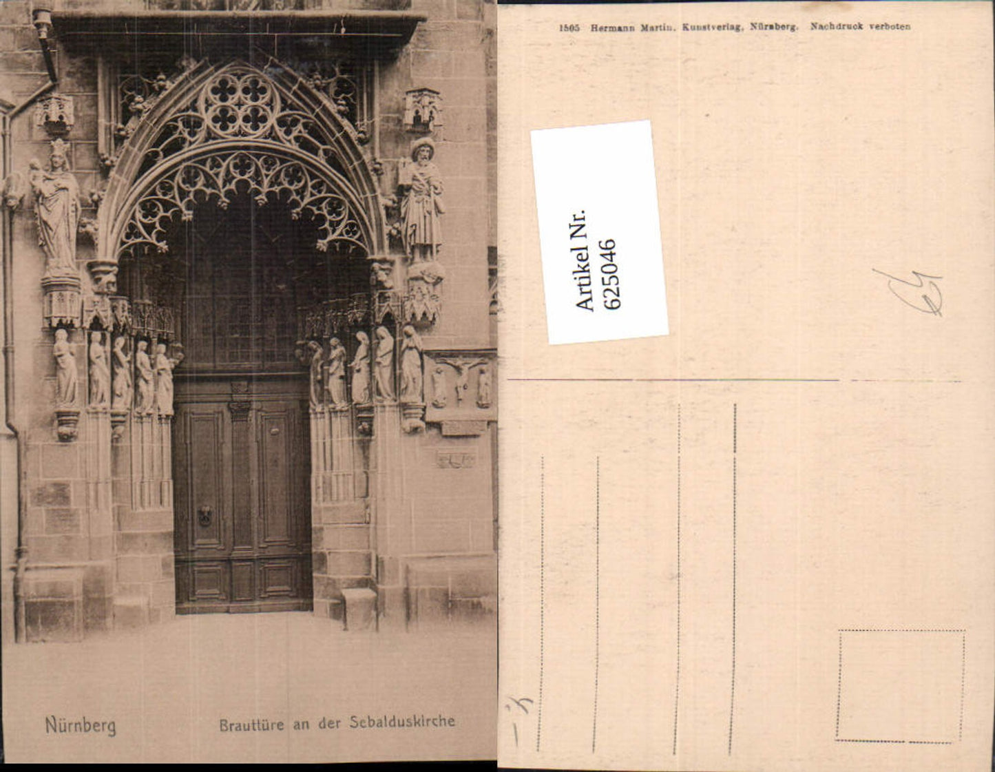 625046,Nürnberg Brauttüre a. d. Sebalduskirche Kirche Tür