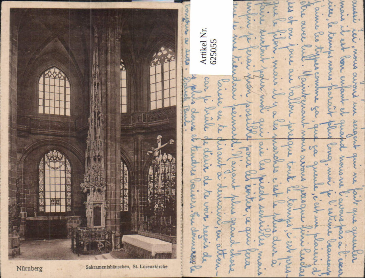 625055,Nürnberg Sakramentshäuschen St Lorenzkirche Kirche Innenansicht