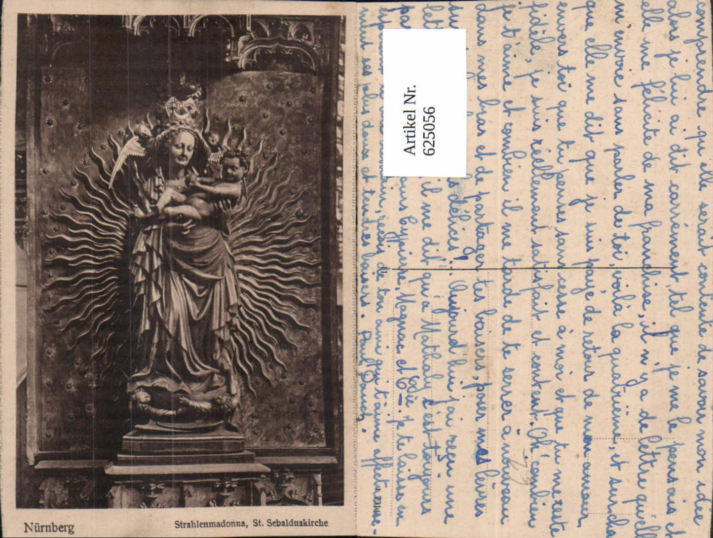 625056,Nürnberg Strahlenmadonna St Sebalduskirche Kirche Detailansicht