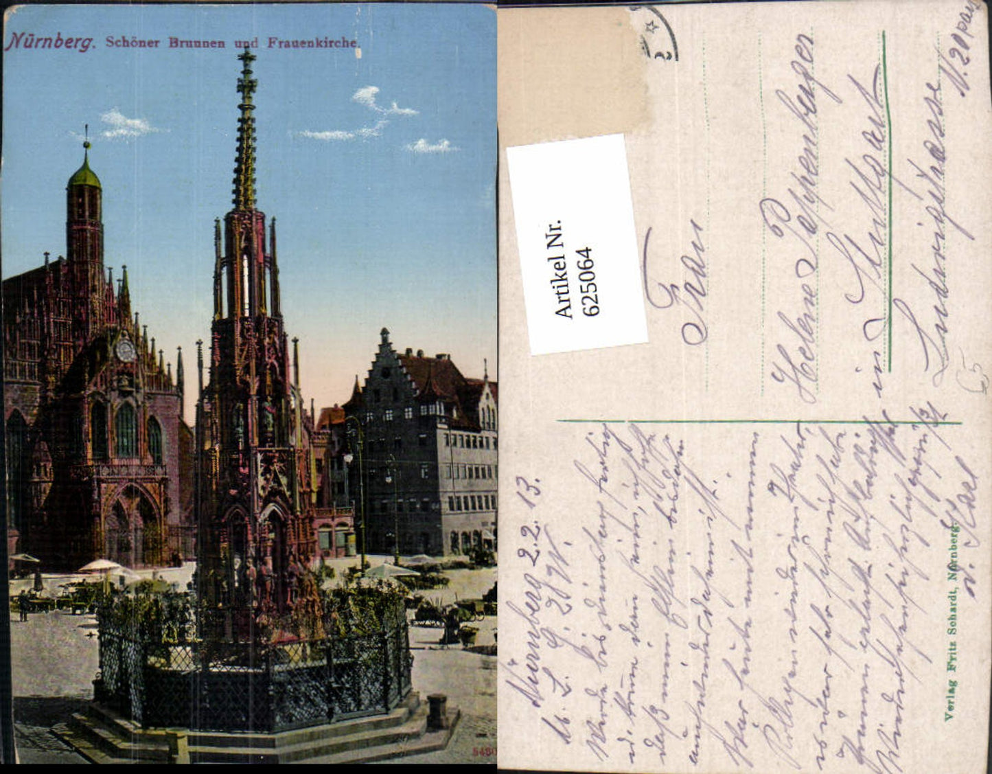 625064,Nürnberg Schöner Brunnen u. Frauenkirche Kirche