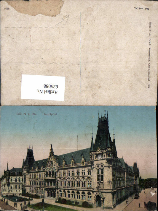 625088,Köln a. Rhein Cöln Hauptpost Post Postamt