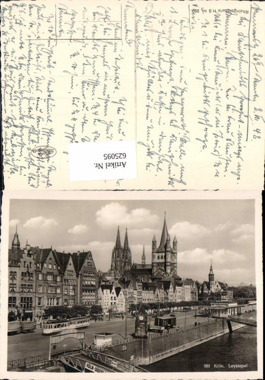 625095,Foto Ak Köln a. Rhein Leystapel Straßenbahn
