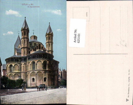 625101,Köln a. Rhein Cöln St Apostelkirche Kirche Kutsche pub Dr Trenkler Co 104