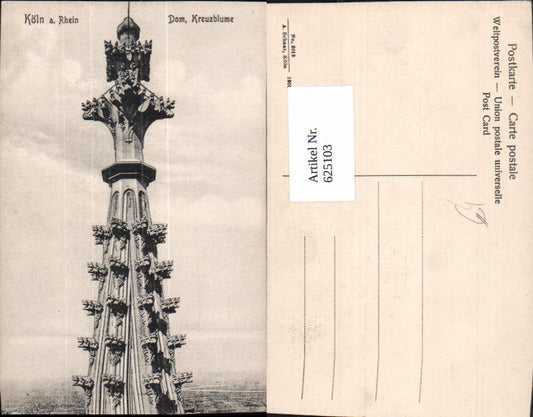 625103,Köln a. Rhein Dom Kreuzblume Detailansicht