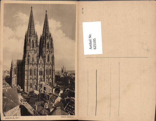 625105,Köln a. Rhein Dom Ansicht